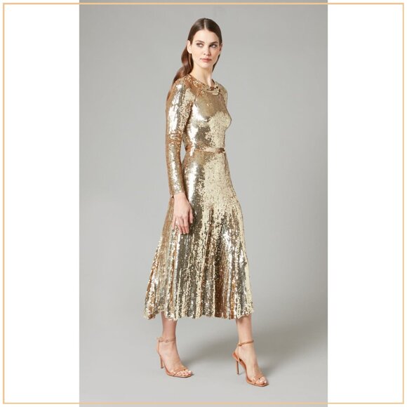 NWT $3035.00 Temperley London Ray Runway Sequin Dress - Picture 2 of 15